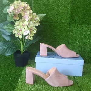 Essex Lane- El Gavan French Mink Essex Suede size 9M 2.75in block heel